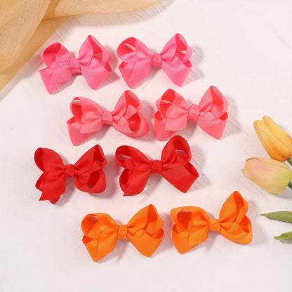 Color Bow Bubble Flower Crocodile Clip