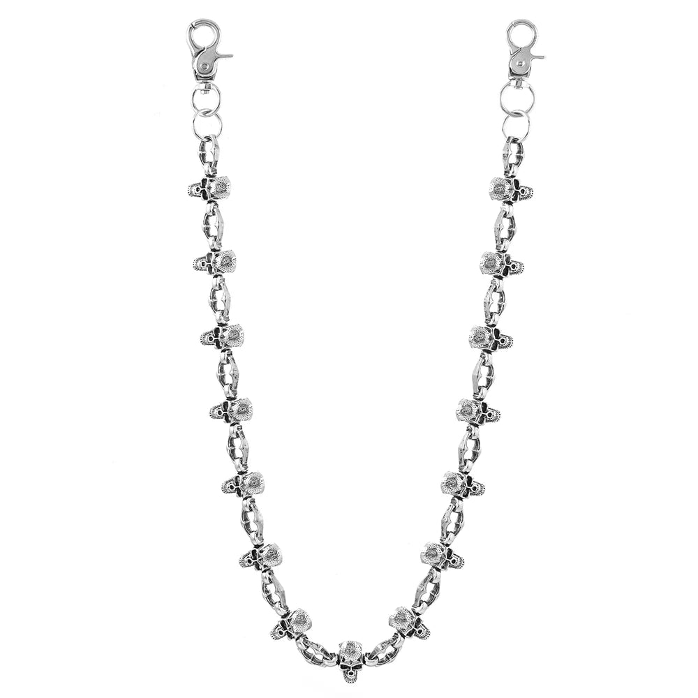 Street Hip-Hop Denim Chain, Punk-Style Double-Layer