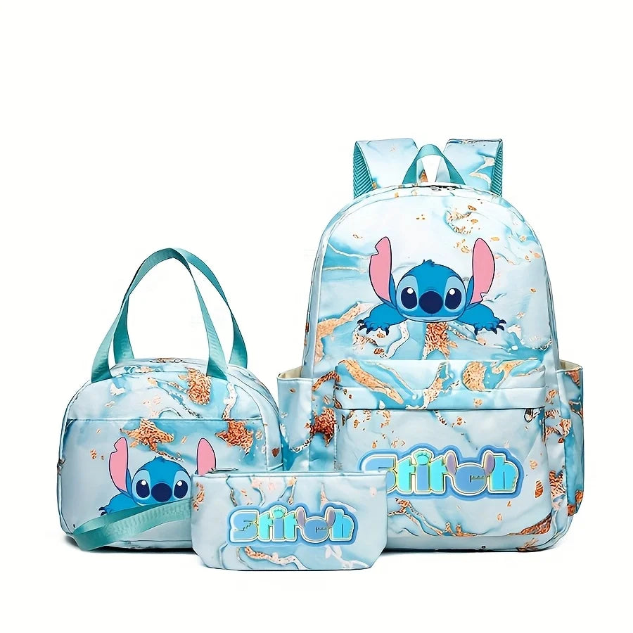 Stitch Series Cartoon Three Piece Backpack