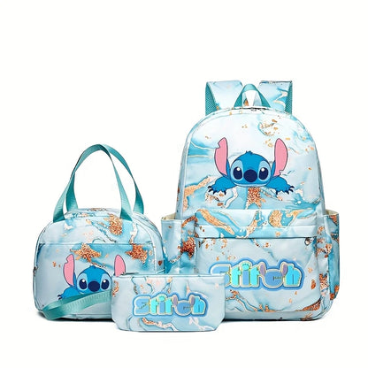 Stitch Series Cartoon Three Piece Backpack