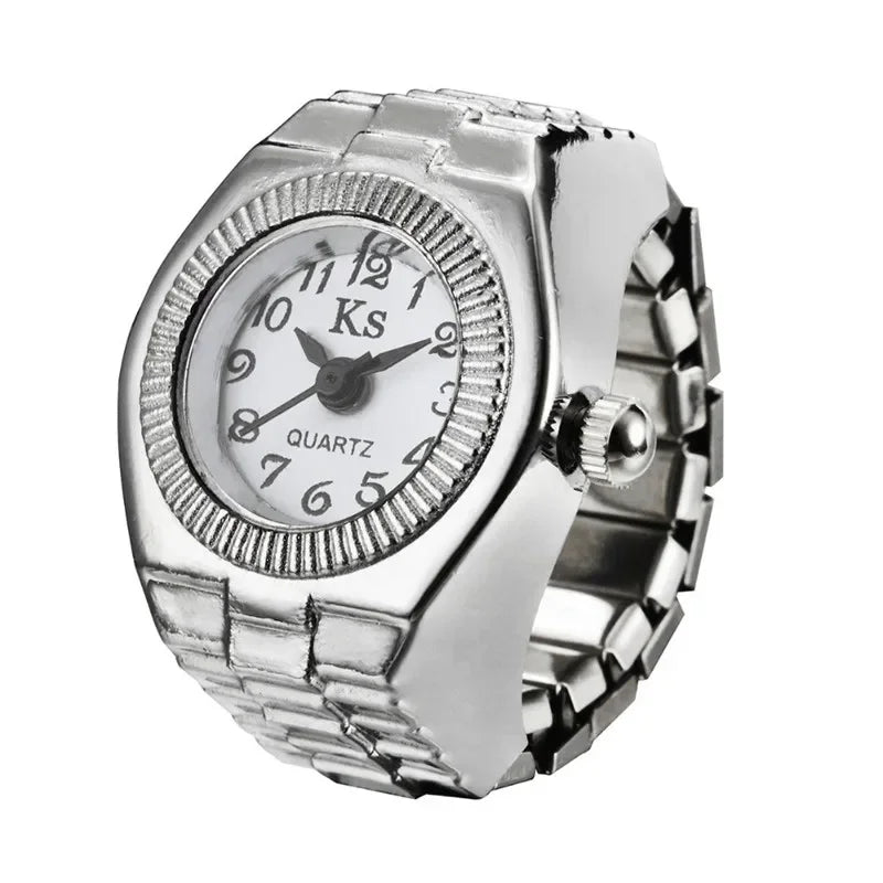 Quartz Watch Rings Women Men