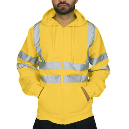 Men s High Visibility Reflective Hooded Workwear