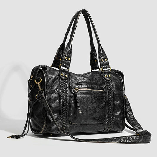 Leather Retro Shoulder Bag For Women