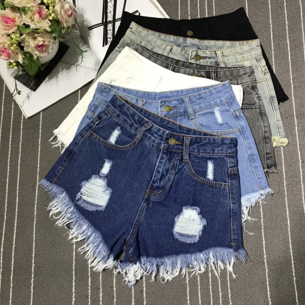 A-Line Sexy Hot Girl Denim Shorts Fashion Women
