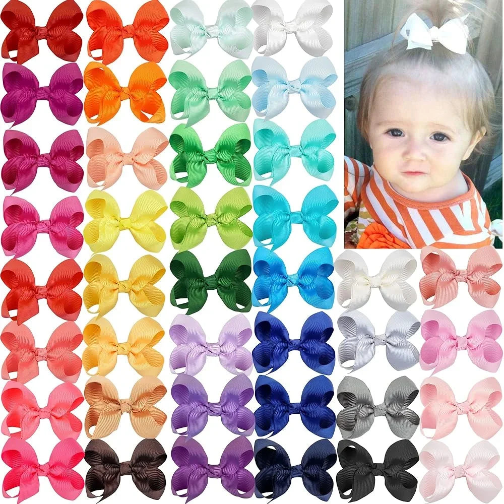 Color Bow Bubble Flower Crocodile Clip