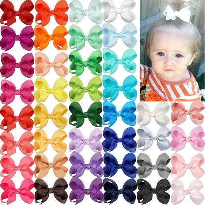 Color Bow Bubble Flower Crocodile Clip