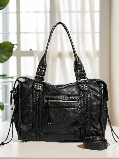 Leather Retro Shoulder Bag For Women