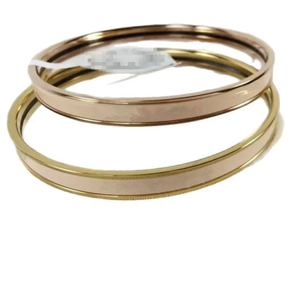 Colorful Enamel Letter Bracelet Closed round Band