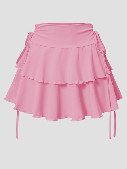 2025 New Solid Color Skirt Women