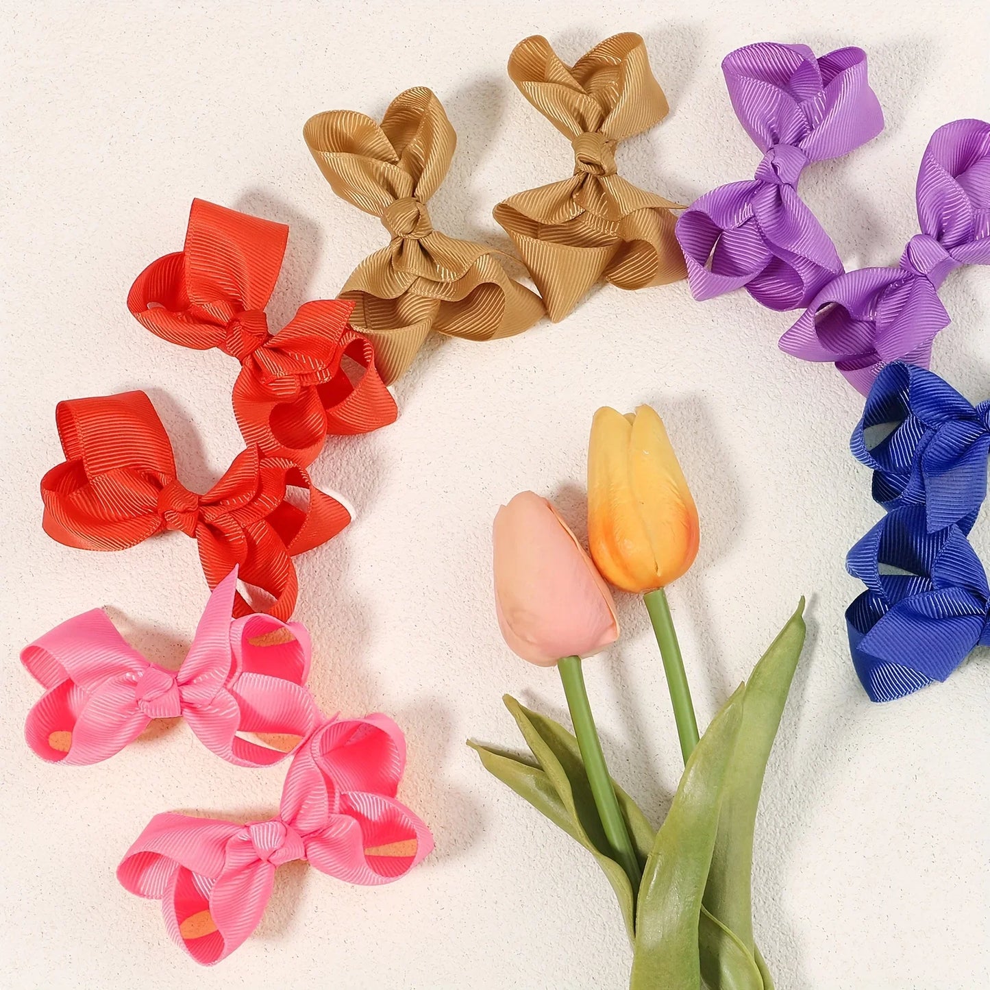 Color Bow Bubble Flower Crocodile Clip