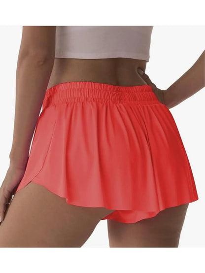 Flowy Skirts for Women Gym athletic Shorts Workout