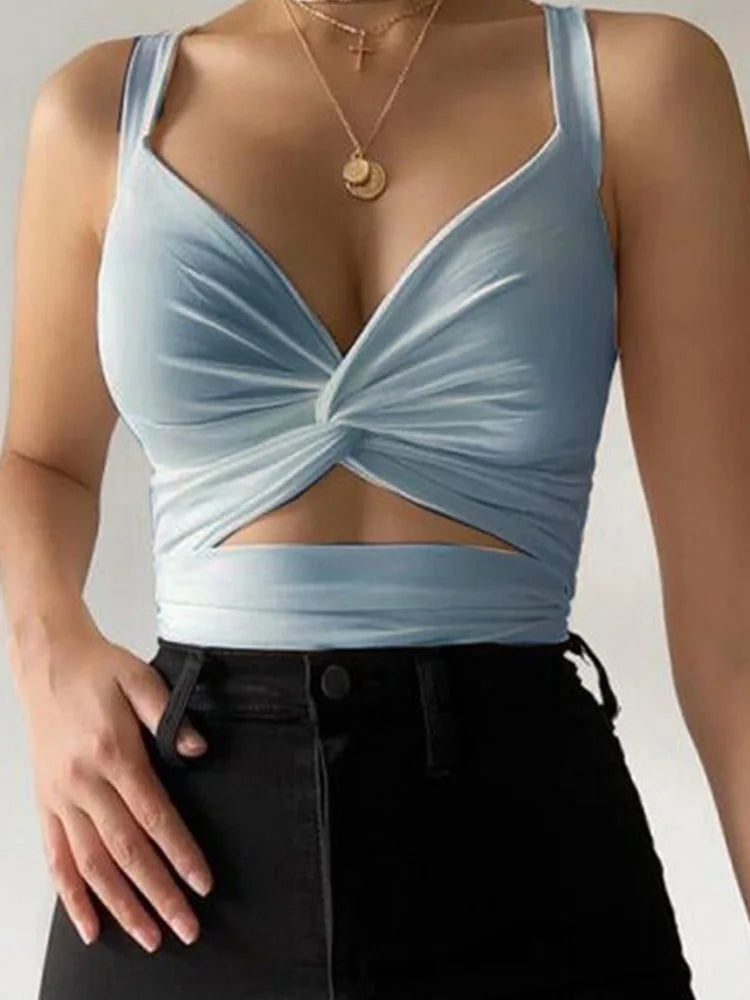 Sexy Women Sleeveless Short Crop tops Ladies Vest