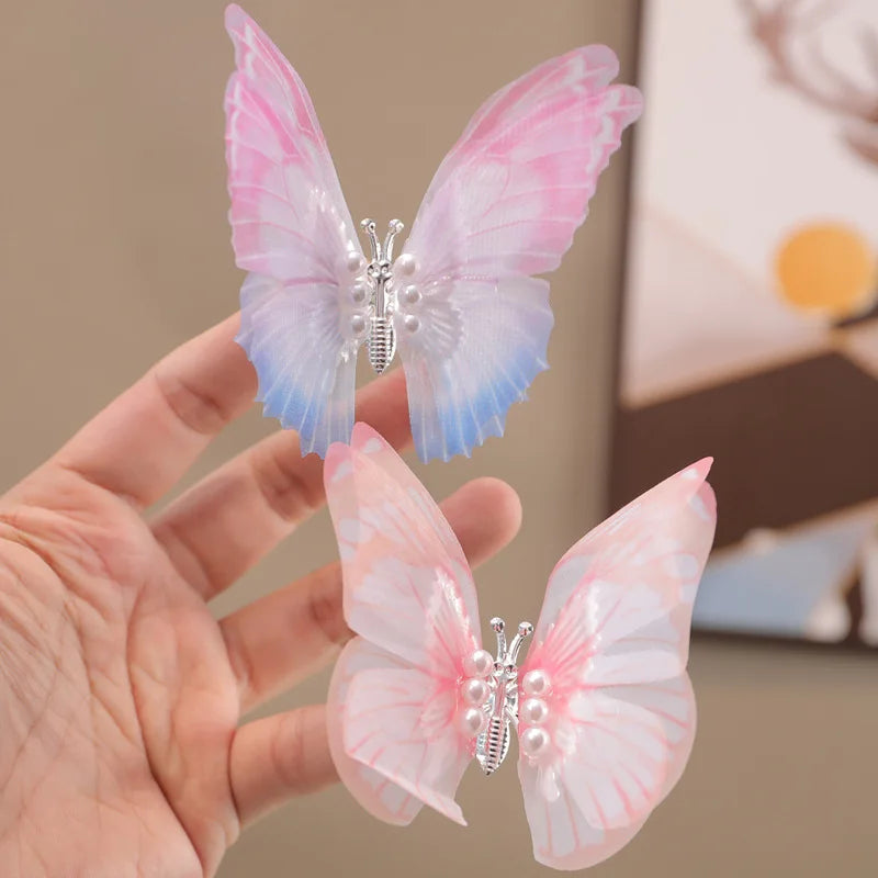 Colorful Moving Butterfly Hair Clips for Girls,